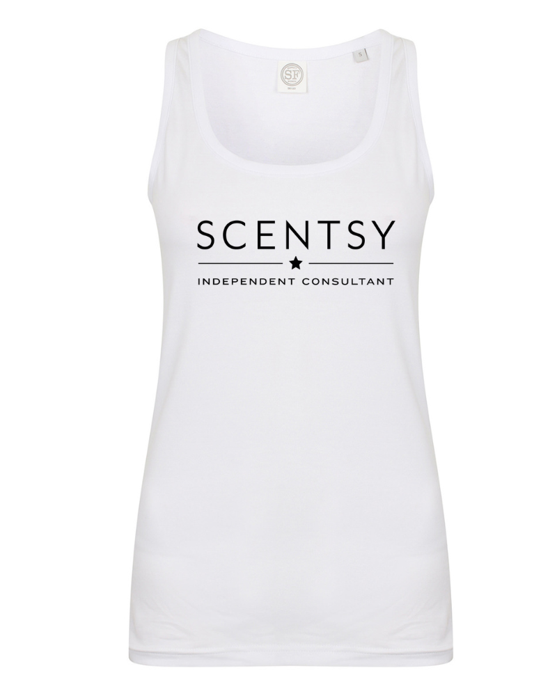 Authorized Scentsy Ladies White Vest