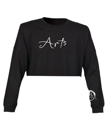 Arts Academy Cropped Dropped Shoulder Top