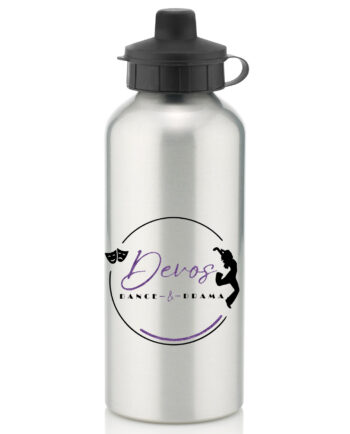 Devos Dance and Drama Silver Water Bottle