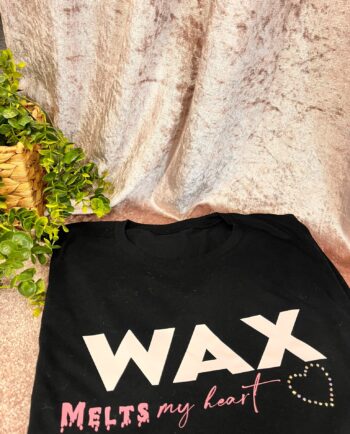 Black T Shirt Sparkle Wax melts My Heart T-Shirt