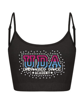 UDA - Urbanized Dance Academy Women's Cami Crop Top with Adjustable Straps