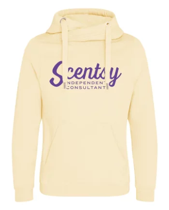 Authorized Scentsy Vendor Printed  Vanilla Milkshake Cross Neck Pullover Hoodie