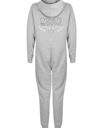 Cygnets To Swans Heather Grey Onesie