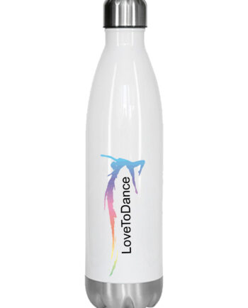 LoveToDance White Water Bottle