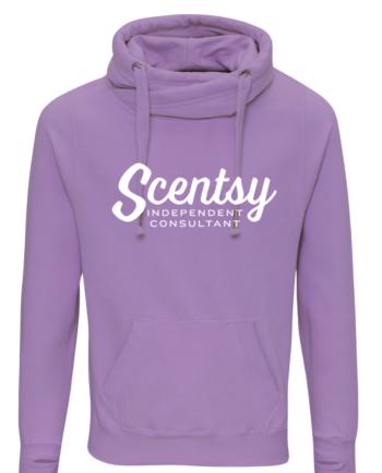 Authorized Scentsy Vendor Printed Digital Lavender Cross Neck Pullover Hoodie