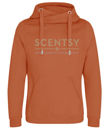 Authorized Scentsy Vendor Sparkle Gingernut Biscuit Cross Neck Pullover Hoodie