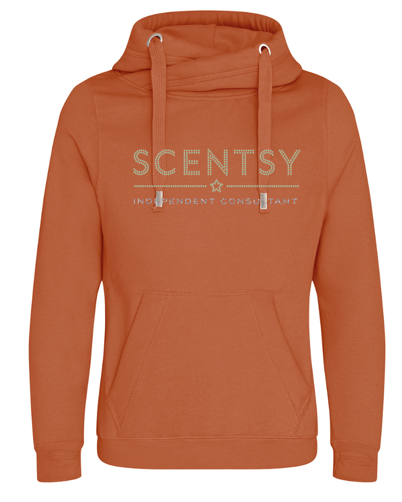 Authorized Scentsy Vendor Sparkle Gingernut Biscuit Cross Neck Pullover Hoodie