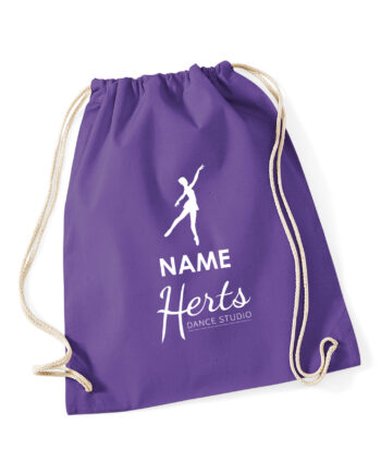 Herts Dance Studio Girls Cotton Gym Bags