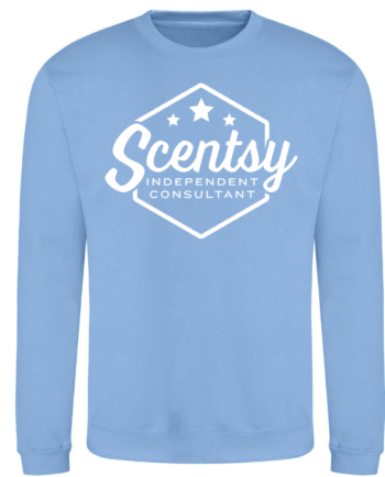 Authorized Scentsy Vendor Printed Cornflower Blue Sweatshirt