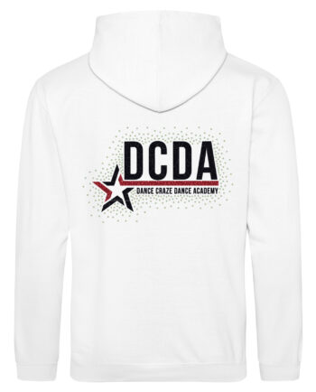 DCDA Zipped White Hoodie