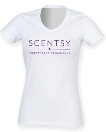 Authorized Scentsy Vendor White V Neck T-Shirt
