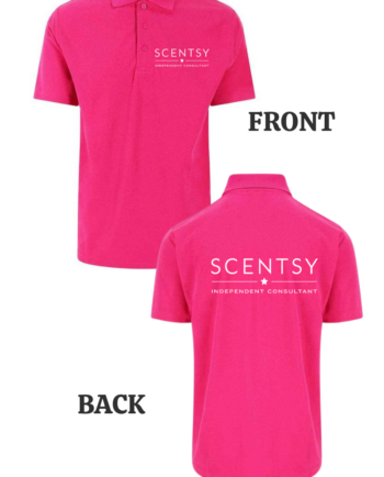 Authorized Scentsy Vendor Fuchsia Pink Polo T-Shirt
