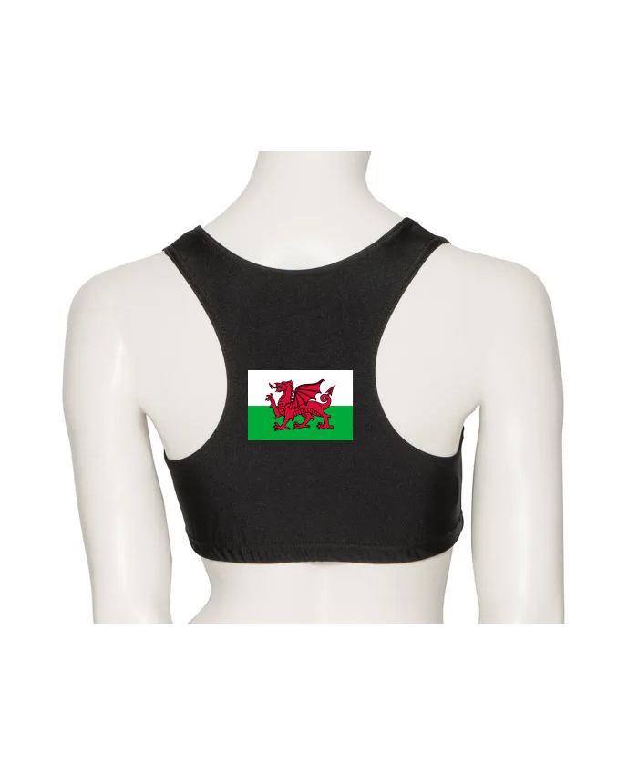 Raie Copp Team Wales Lycra Crop Top - Image 2