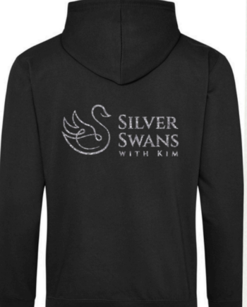 Silver Swan Zipped Hoodie