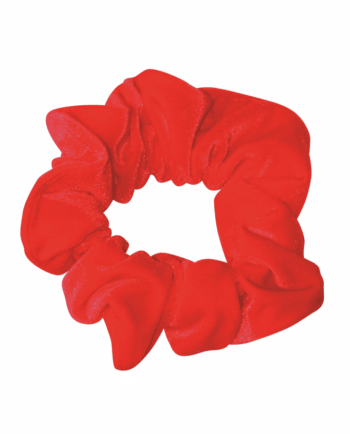 Red Smooth Velor Scrunchie