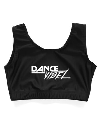 Dance Vibez Printed Lycra Crop Top