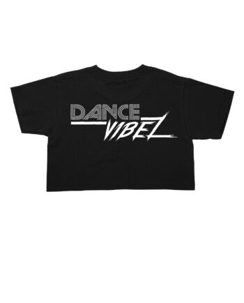 Dance Vibez Rhinestone Cropped T-Shirt