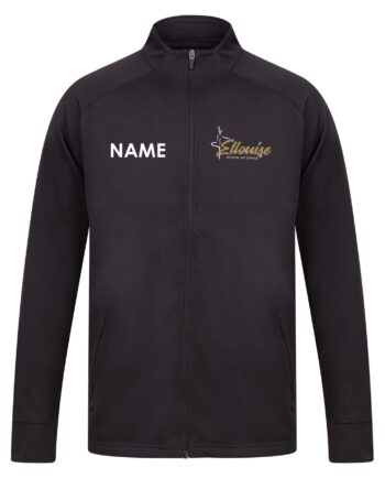 Ellouise School Of Dance Black  Zipped Tracksuit Jacket