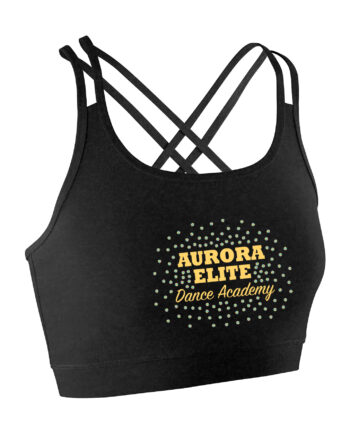 Aurora Elite Dance Academy Strappy Back Lycra Crop Top