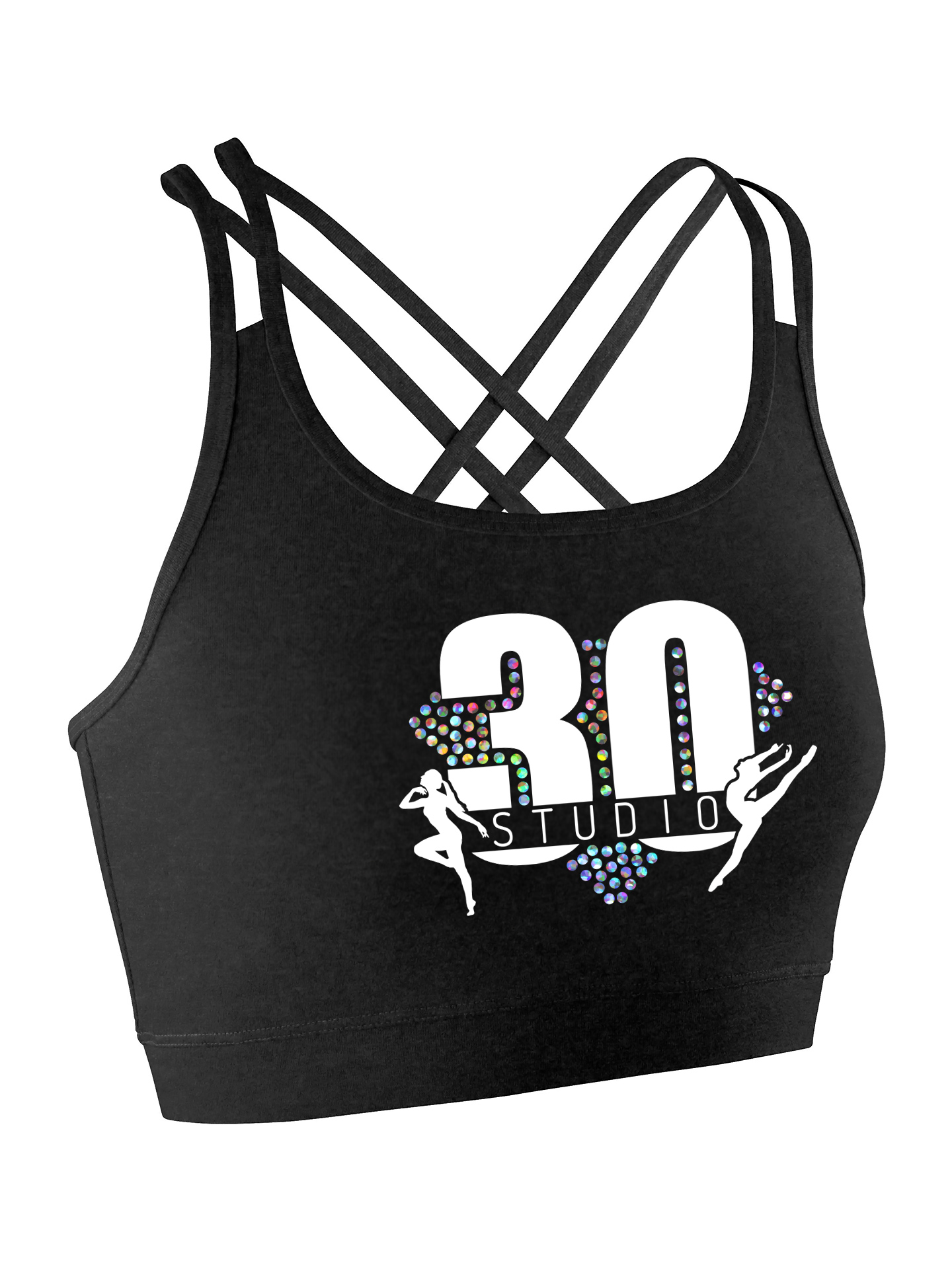 Studio 30 Strappy Back Lycra Crop Top
