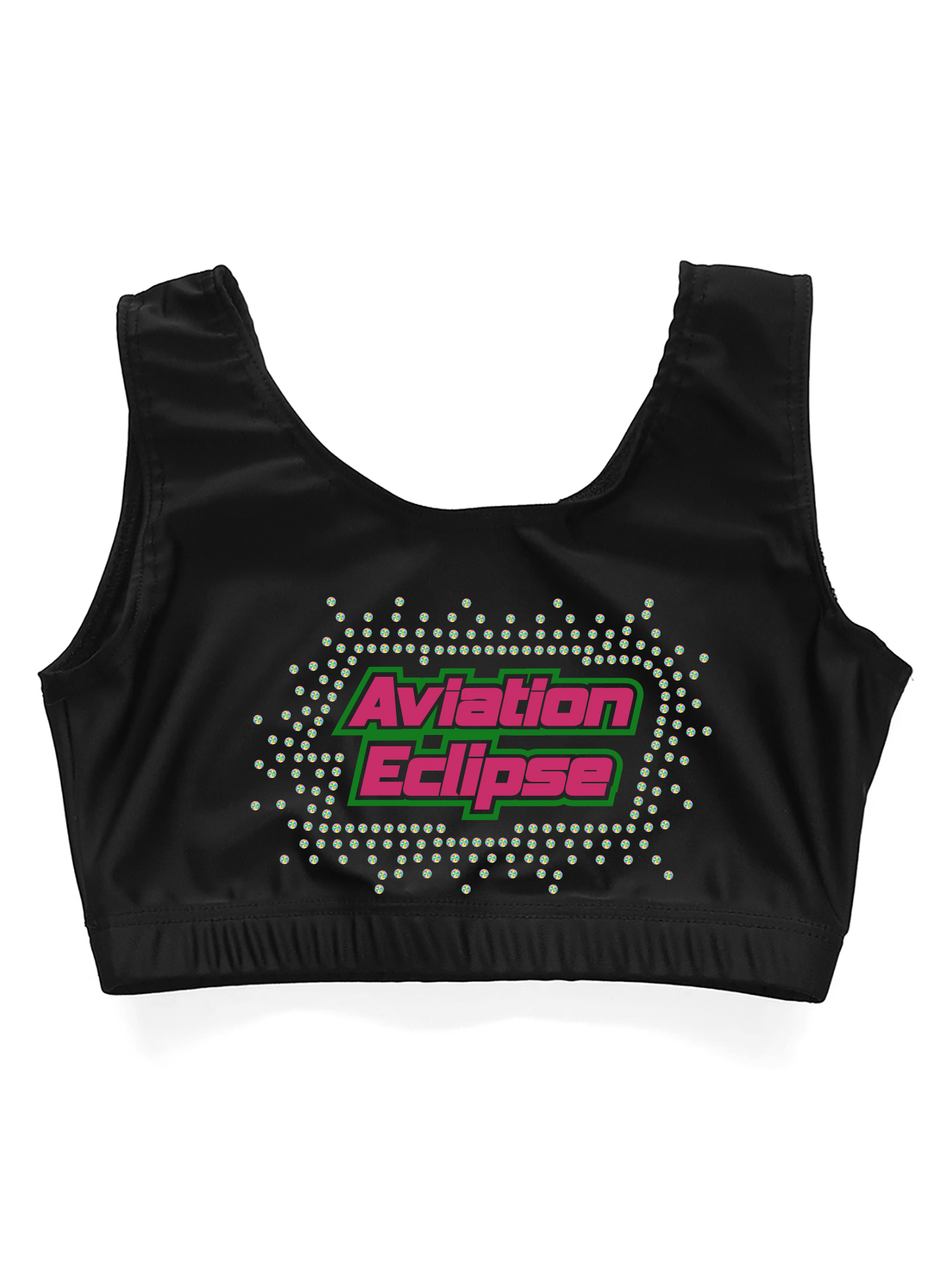 Aviation Eclipse Lycra Crop Top