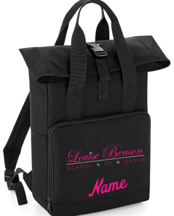 Louise Benson School of Dance Twin Handle Roll Top Backpack