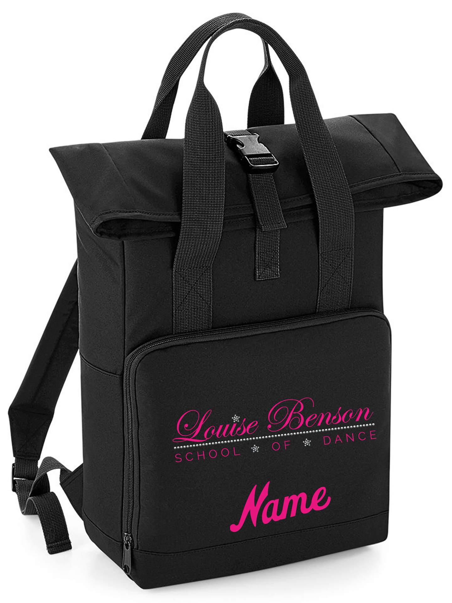Louise Benson School of Dance Twin Handle Roll Top Backpack