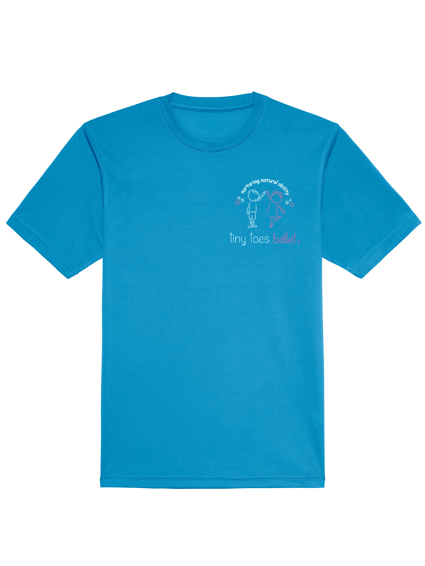 Tiny Toes Ballet Ladies Fit Sports Fabric T-Shirt
