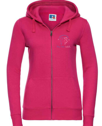 Tiny Toes Ballet Ladies Fit Zipped Hoodie
