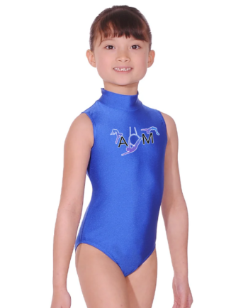Academy Of Movement Royal Nylon Lycra Sleeveless Leotard