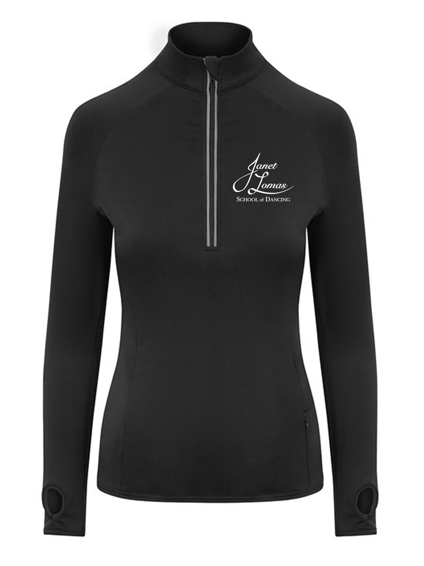 Janet Lomas Ballet For Sports Cool Flex 1/2 Zip Top