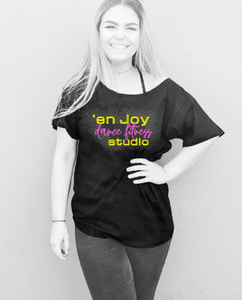'En Joy Dance Fitness Wide Neck T-shirt