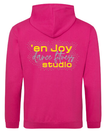'En Joy Dance Fitness Hot Pink Zipped Hoodie