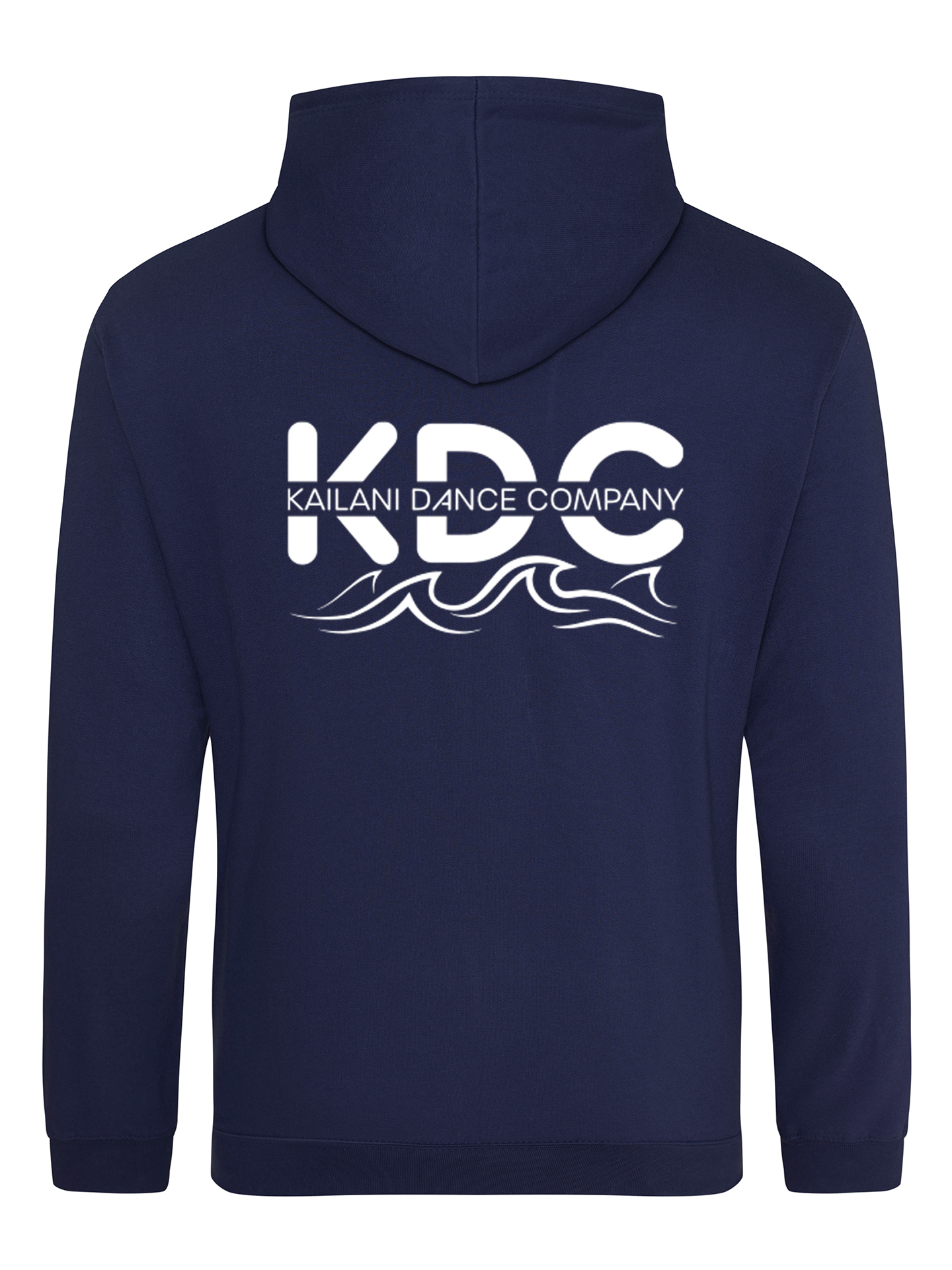 Kailani Dance Company Navy Printed Zipped Hoodie - Image 2
