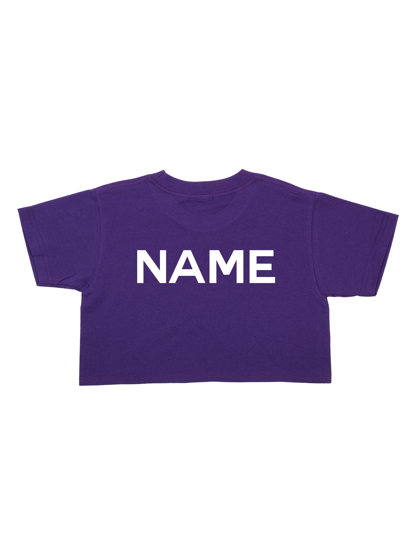 Cheer Evolution EVO Design Purple Crop T-Shirt - Image 2