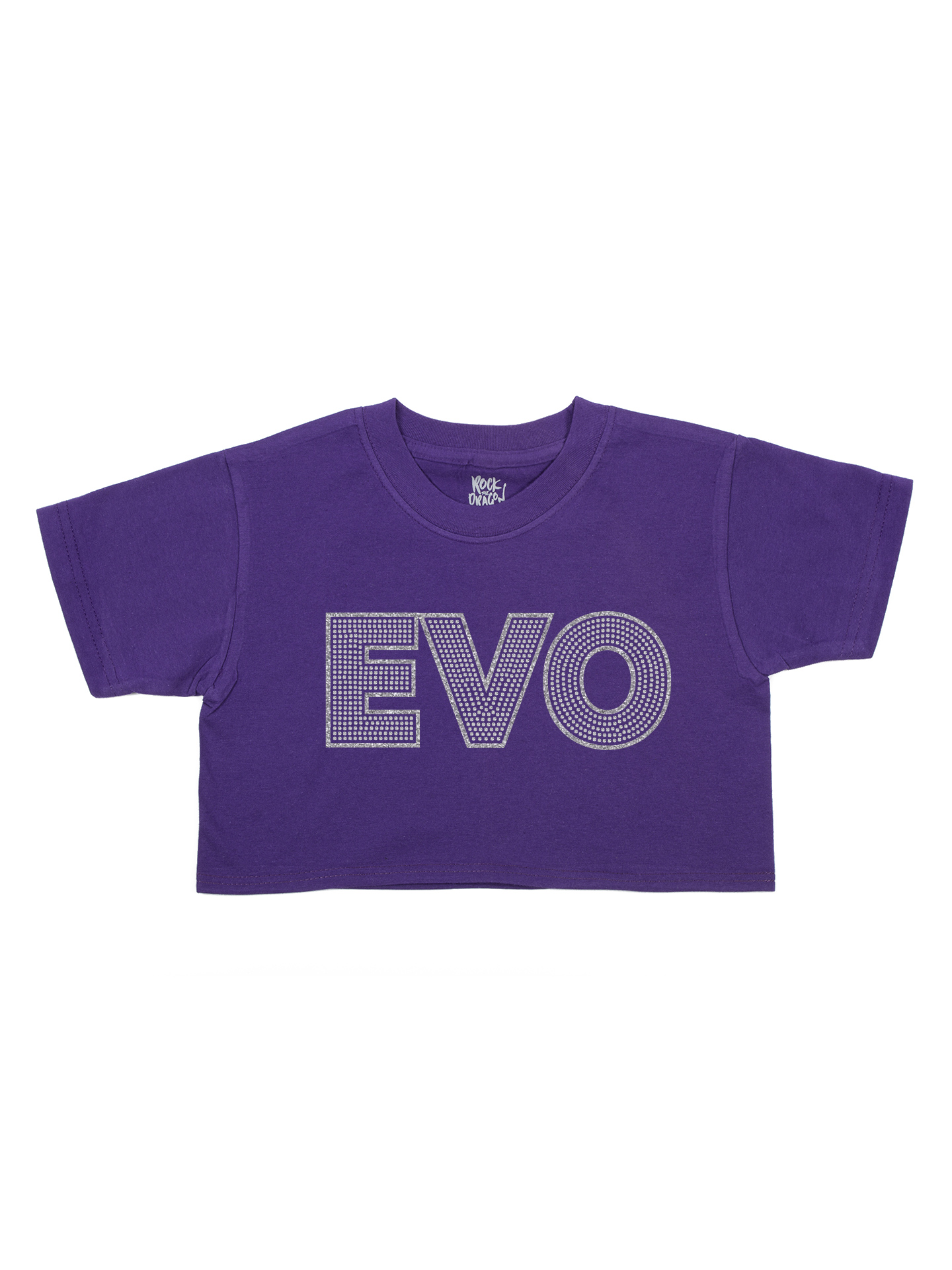 Cheer Evolution EVO Design Purple Crop T-Shirt