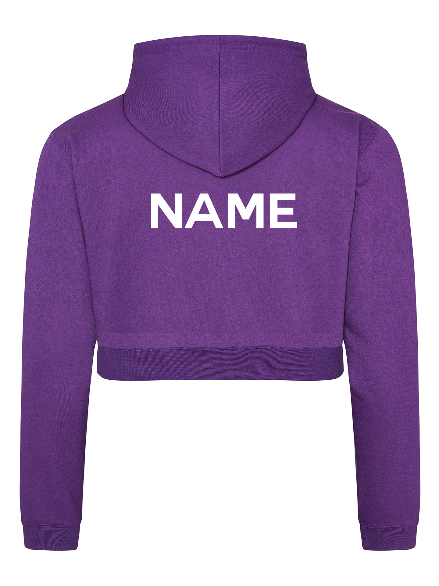 Cheer Evolution EVO Design Purple Cropped Hoodie - Image 2