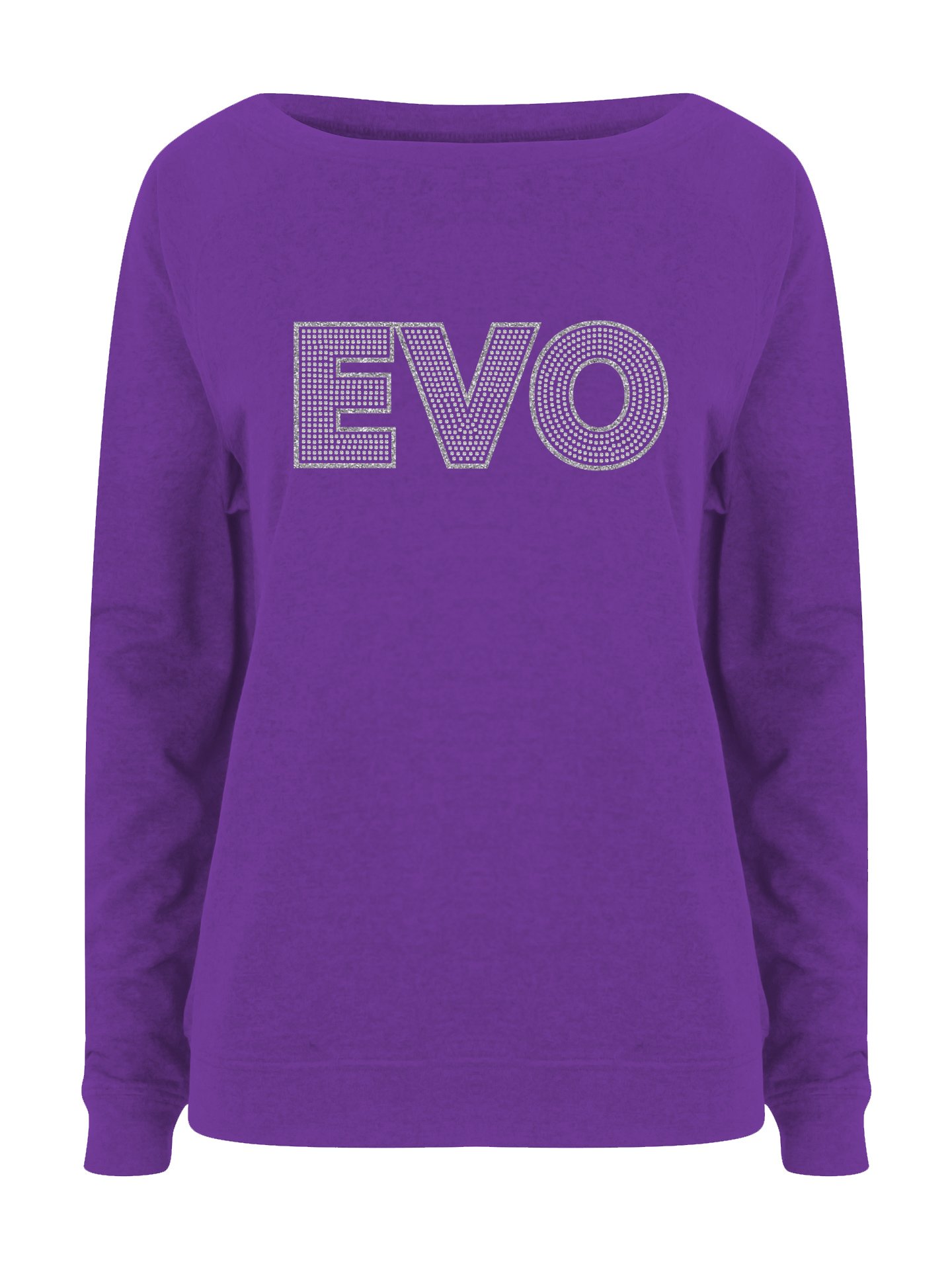 Cheer Evolution EVO Design Purple Slouch Sweatshirt