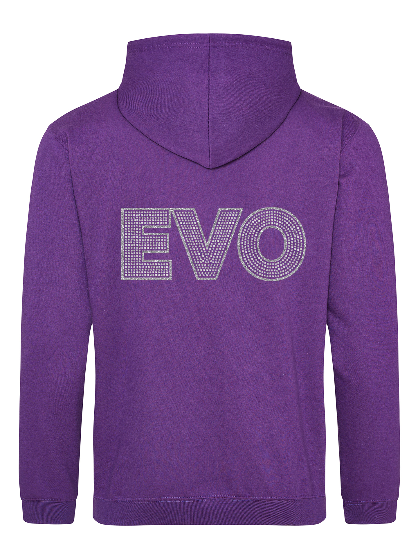 Cheer Evolution EVO Design Purple Zipped Hoodie