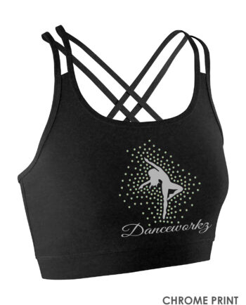 Danceworkz Dance School Strappy Back Lycra Crop Top