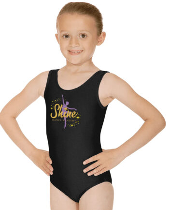 Shine Dance Academy Black Leotard