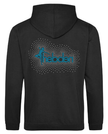 Hebden School of Dancing Rhinestone Zipped Hoodie