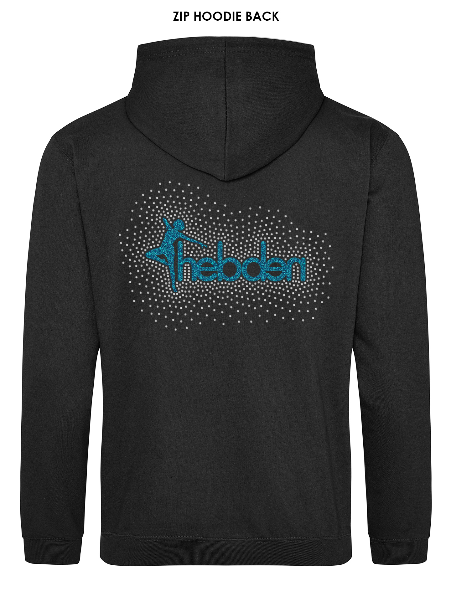 Hebden School of Dancing Rhinestone Zipped Hoodie