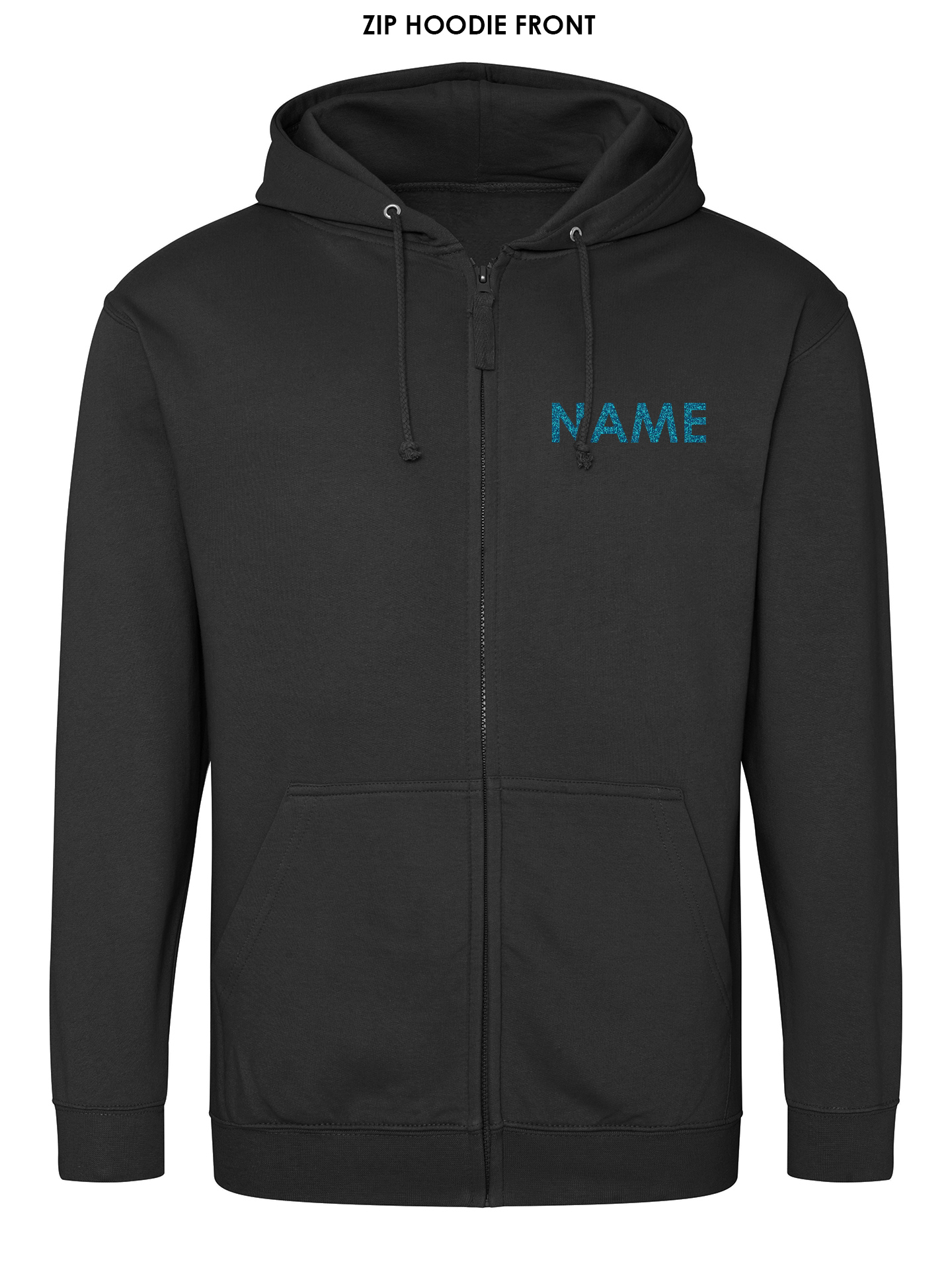 Hebden School of Dancing Rhinestone Zipped Hoodie - Image 2