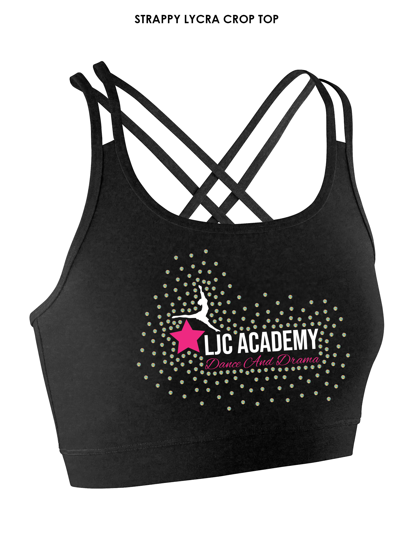 LJC Academy Strappy Back Crop Top