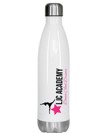 LJC Academy Stainless White Water Bottle