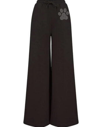 Sabrecats Cheer Rhinestone Wide Leg Joggers