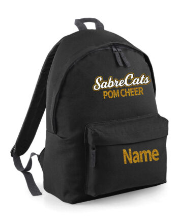 Sabrecats Cheer Glitter Backpack