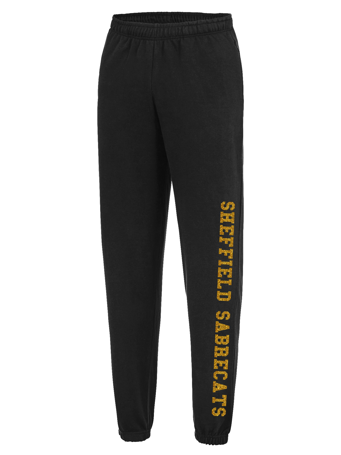 Sabrecats Cheer Glitter Print Cuffed Joggers