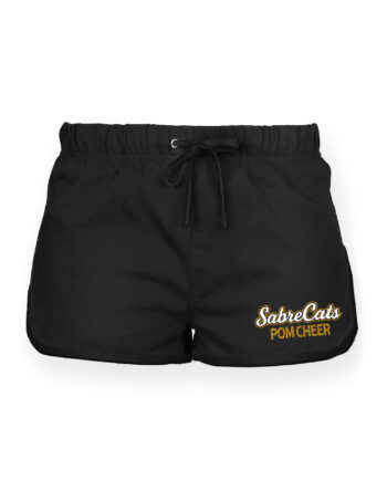 Sabrecats Cheer Glitter Print Retro Shorts